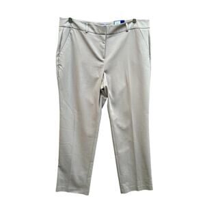 NWT New Apt. 9 Womens Size 16 Torie Mid Rise Straight Leg Khaki Trouser Pants